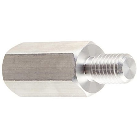 Newport Fasteners Hex Standoff, #10-32 Thrd Sz, Aluminum Plain, 5/16" Hex W, 1000 PK 311611HMA